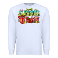 White summer time Premium Sweatshirt - CowhideDigitalArt