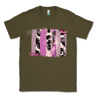 Army Green Purple Glitter Cowhide Pattern Brushstrokes Classic Tee - Bettercallsaul