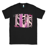 Black Purple Glitter Cowhide Pattern Brushstrokes Classic Tee - Bettercallsaul