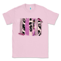 Bubblegum Pink Purple Glitter Cowhide Pattern Brushstrokes Classic Tee - Bettercallsaul