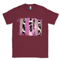 Burgundy Purple Glitter Cowhide Pattern Brushstrokes Classic Tee - Bettercallsaul