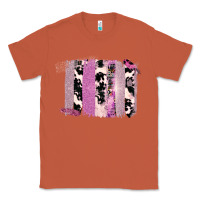 Copper Purple Glitter Cowhide Pattern Brushstrokes Classic Tee - Bettercallsaul