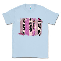 Dusty Blue Purple Glitter Cowhide Pattern Brushstrokes Classic Tee - Bettercallsaul