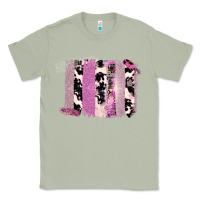 Matcha Purple Glitter Cowhide Pattern Brushstrokes Classic Tee - Bettercallsaul