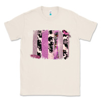 Natural Purple Glitter Cowhide Pattern Brushstrokes Classic Tee - Bettercallsaul