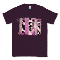Plum Purple Glitter Cowhide Pattern Brushstrokes Classic Tee - Bettercallsaul