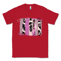 Red Purple Glitter Cowhide Pattern Brushstrokes Classic Tee - Bettercallsaul