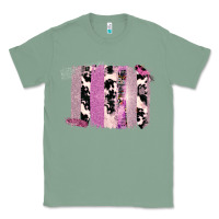 Sage Purple Glitter Cowhide Pattern Brushstrokes Classic Tee - Bettercallsaul