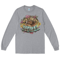 Heather Grey Southern Memal western flowers Long Sleeve Tee - HowdyJamesFarm