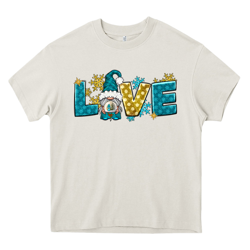 Love Winter Gnome Heavy Core Tee by NancyCooperArtShop | Teevron