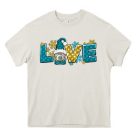 Cream love winter gnome Heavy Core Tee - NancyCooperArtShop