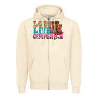 Sandshell Western Long Live Cowgirls With Roses Zipper Hoodie - BundleAndBundleShop