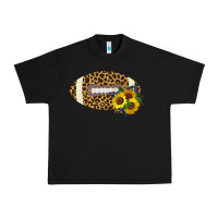 Black Leopard Print Footbal Urban Heavy Tee - Bettercallsaul