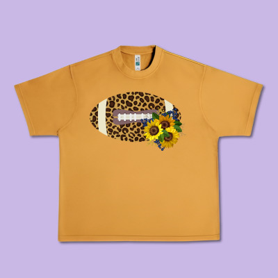 Leopard Print Footbal Urban Heavy Tee Designed By Bettercallsaul
