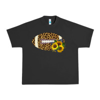 Pigment Black Leopard Print Footbal Urban Heavy Tee - Bettercallsaul