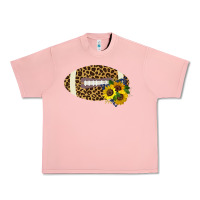 Salmon Leopard Print Footbal Urban Heavy Tee - Bettercallsaul