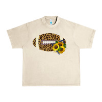 Sandshell Leopard Print Footbal Urban Heavy Tee - Bettercallsaul