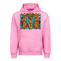 Basketball Serape Cowhide Turquoise Leopard Glitter  Brushstrokes Urban Hoodie | Teevron