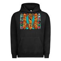 Pigment Black basketball serape cowhide turquoise leopard glitter  brushstrokes Urban Hoodie - Artiststas