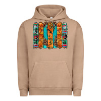 Pigment Burro basketball serape cowhide turquoise leopard glitter  brushstrokes Urban Hoodie - Artiststas