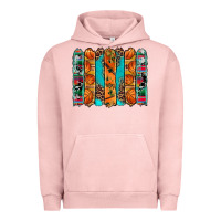 Pigment Salmon basketball serape cowhide turquoise leopard glitter  brushstrokes Urban Hoodie - Artiststas