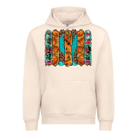 Sandshell basketball serape cowhide turquoise leopard glitter  brushstrokes Urban Hoodie - Artiststas