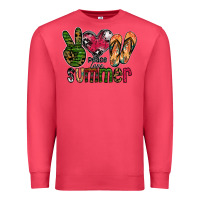 Cardinal peace love summer Premium Sweatshirt - CowhideDigitalArt