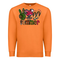 Carrot peace love summer Premium Sweatshirt - CowhideDigitalArt