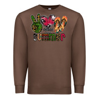 Chestnut peace love summer Premium Sweatshirt - CowhideDigitalArt