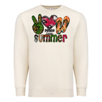 Sandshell peace love summer Premium Sweatshirt - CowhideDigitalArt