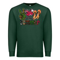 Sports Green peace love summer Premium Sweatshirt - CowhideDigitalArt