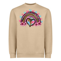 Mushroom valentine's day rainbow heart olivia Heavyweight Sweatshirt - OliviaCreatesArt