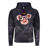 Cloud Black pig with halloween Vintage Hoodie - RanaPortraitStore