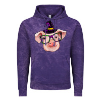 Cloud Purple pig with halloween Vintage Hoodie - RanaPortraitStore