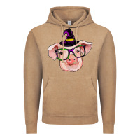 Vintage Coffee pig with halloween Vintage Hoodie - RanaPortraitStore