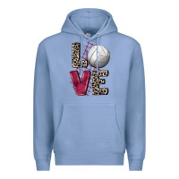 Colony Blue love volleyball Premium Hoodie - FaDigitalArtStudio