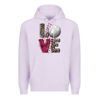 Lilac love volleyball Premium Hoodie - FaDigitalArtStudio