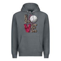 Rock love volleyball Premium Hoodie - FaDigitalArtStudio