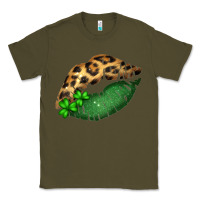 Army Green St. Patricks Day Leopard Lips Classic Tee - Bettercallsaul
