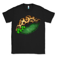 Black St. Patricks Day Leopard Lips Classic Tee - Bettercallsaul