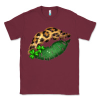 Burgundy St. Patricks Day Leopard Lips Classic Tee - Bettercallsaul