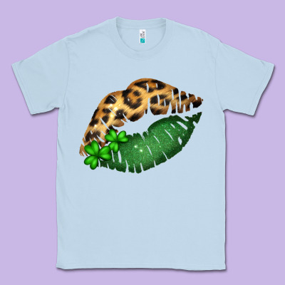 St. Patricks Day Leopard Lips Classic Tee Designed By Bettercallsaul