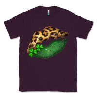 Plum St. Patricks Day Leopard Lips Classic Tee - Bettercallsaul