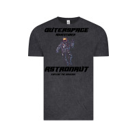 Vintage Black Outer Space Adventurer Astronaut Vintage Tee - Bettercallsaul