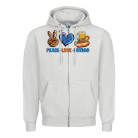 Peace Love Hotdog Zipper Hoodie | Teevron