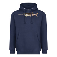 Navy Paddlefish Illustrations, Heavyweight Hoodie - LillyAllenDesigns