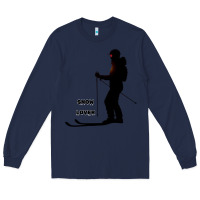Navy nighttime ski adventure Long Sleeve Tee - tuanDangUi