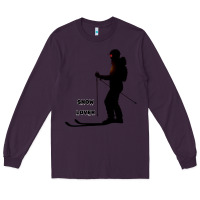 Plum nighttime ski adventure Long Sleeve Tee - tuanDangUi