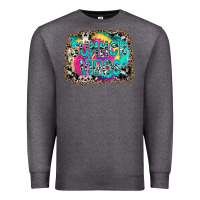 Charcoal Heather Summer Vibes Premium Sweatshirt - CowhideDigitalArt
