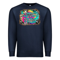 Navy Summer Vibes Premium Sweatshirt - CowhideDigitalArt